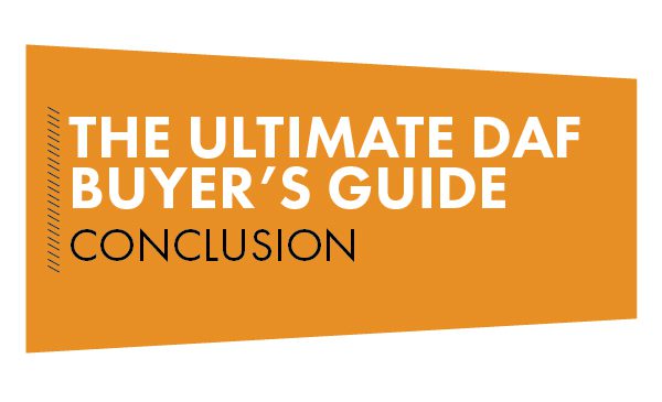 DAF system buyer's guide conclusion